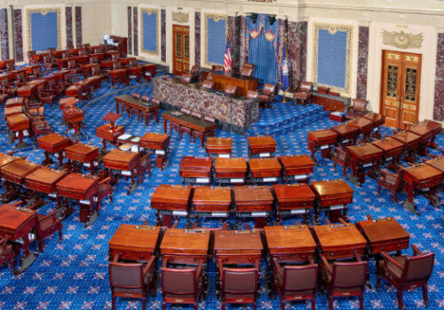 A internql picture of the US senate