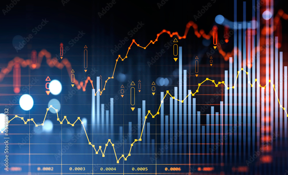 chart showing growing profits